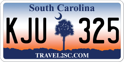 SC license plate KJU325