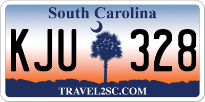 SC license plate KJU328