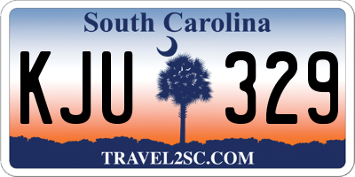 SC license plate KJU329