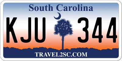SC license plate KJU344