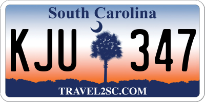 SC license plate KJU347