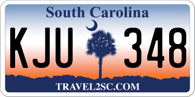 SC license plate KJU348