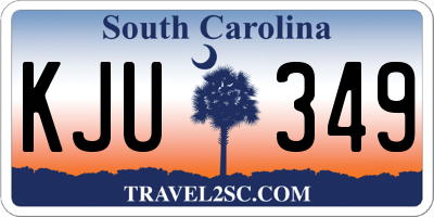 SC license plate KJU349