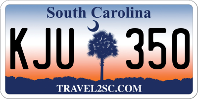 SC license plate KJU350