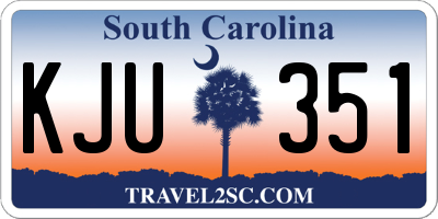 SC license plate KJU351