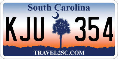 SC license plate KJU354