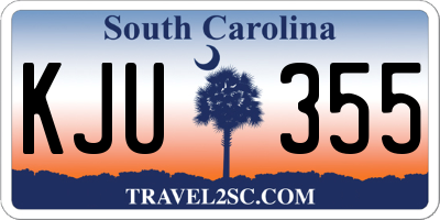 SC license plate KJU355