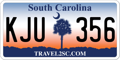 SC license plate KJU356
