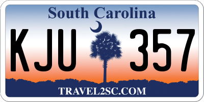 SC license plate KJU357