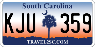 SC license plate KJU359