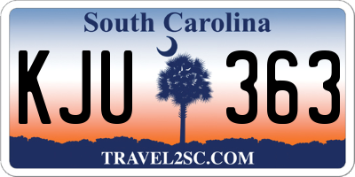SC license plate KJU363