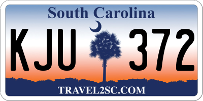 SC license plate KJU372