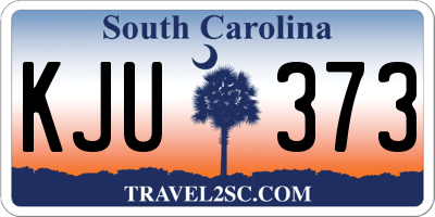 SC license plate KJU373