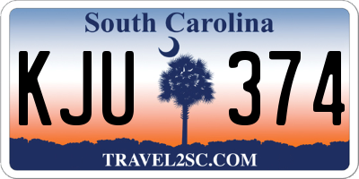 SC license plate KJU374