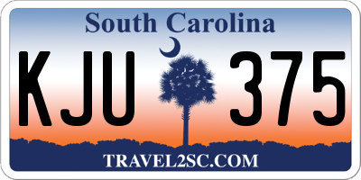 SC license plate KJU375