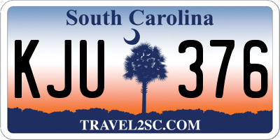 SC license plate KJU376