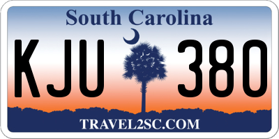 SC license plate KJU380