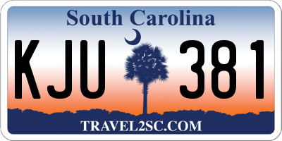SC license plate KJU381