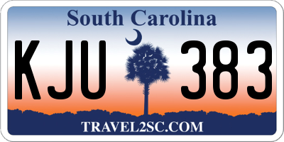 SC license plate KJU383