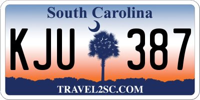 SC license plate KJU387