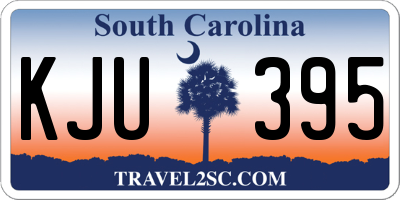 SC license plate KJU395