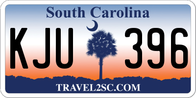 SC license plate KJU396