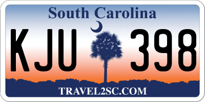 SC license plate KJU398