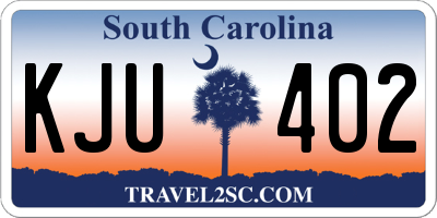 SC license plate KJU402