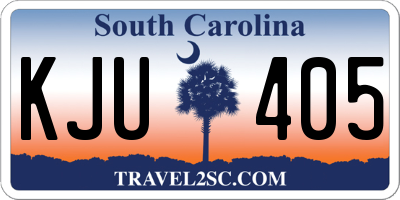 SC license plate KJU405