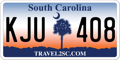 SC license plate KJU408