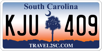 SC license plate KJU409