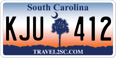 SC license plate KJU412