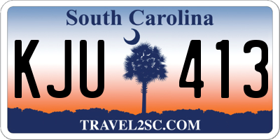 SC license plate KJU413