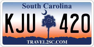 SC license plate KJU420