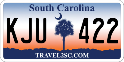 SC license plate KJU422