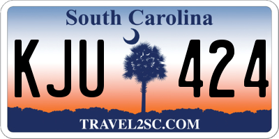 SC license plate KJU424
