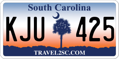 SC license plate KJU425
