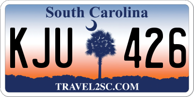 SC license plate KJU426