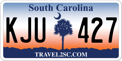 SC license plate KJU427
