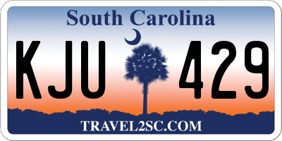 SC license plate KJU429
