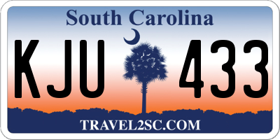 SC license plate KJU433