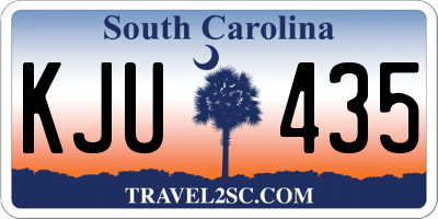 SC license plate KJU435