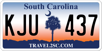 SC license plate KJU437