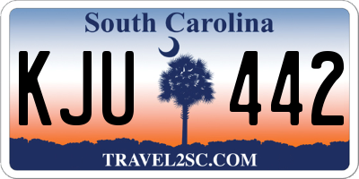 SC license plate KJU442