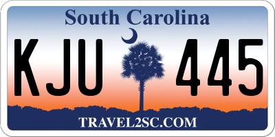 SC license plate KJU445