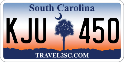 SC license plate KJU450