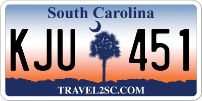 SC license plate KJU451