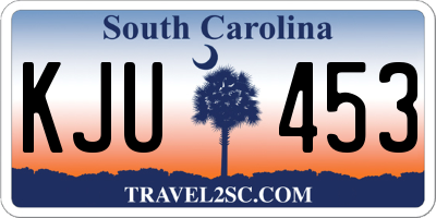 SC license plate KJU453