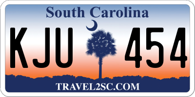SC license plate KJU454