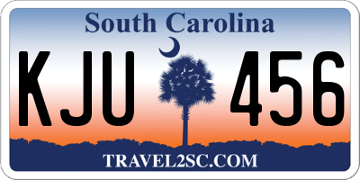SC license plate KJU456
